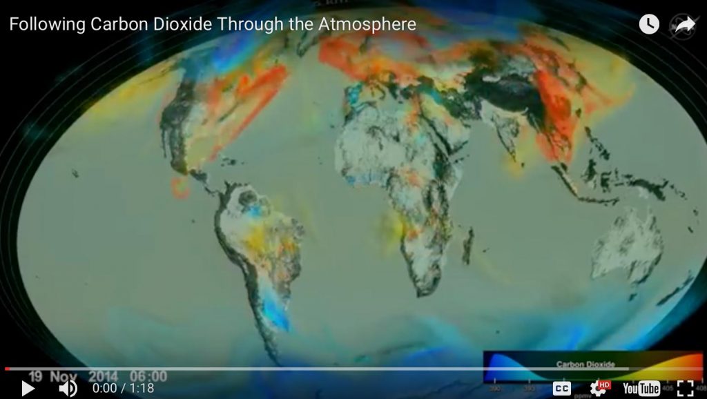 carbon dioxide map