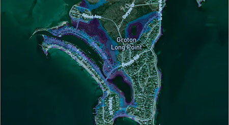 Map of Groton Long Point