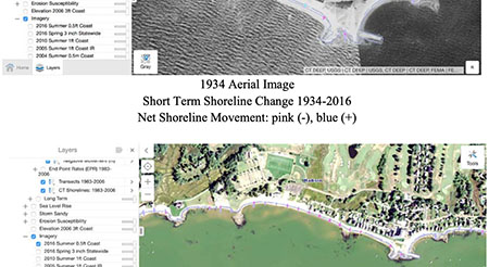 aerial imaging of Madison shore